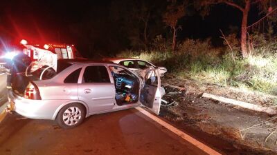 Imagem da notícia Colisão frontal na BR-359 deixa quatro feridos entre Coxim e Alcinópolis